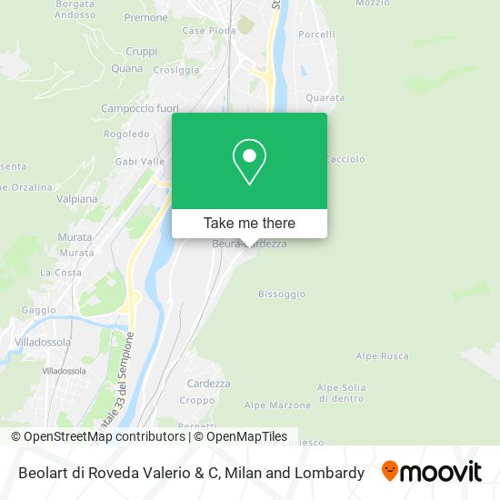 Beolart di Roveda Valerio & C map