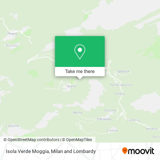 Isola Verde Moggia map