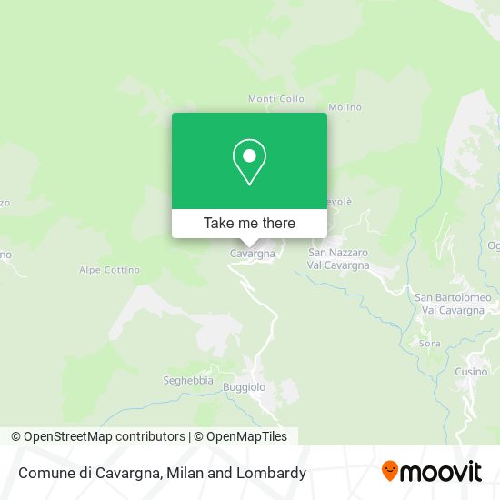 Comune di Cavargna map