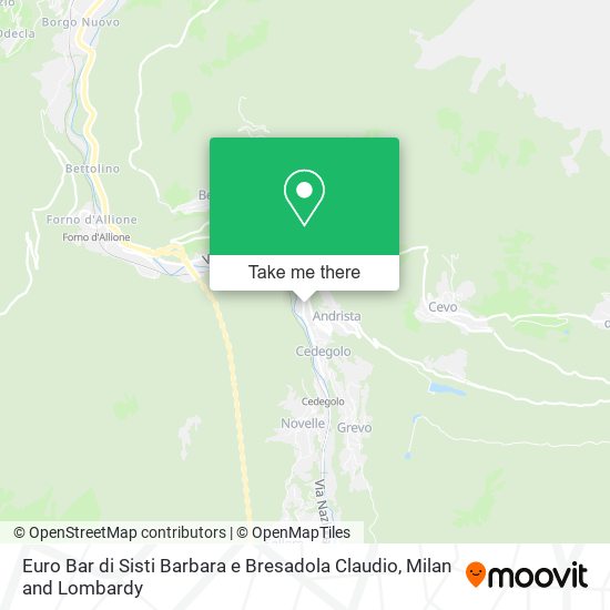 Euro Bar di Sisti Barbara e Bresadola Claudio map