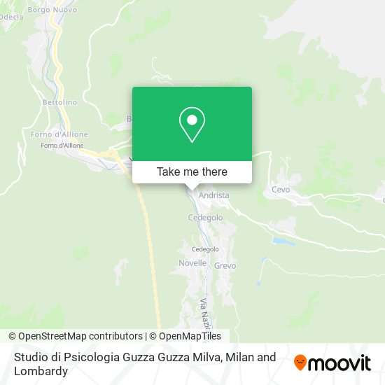 Studio di Psicologia Guzza Guzza Milva map