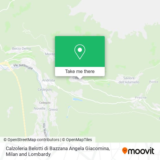 Calzoleria Belotti di Bazzana Angela Giacomina map