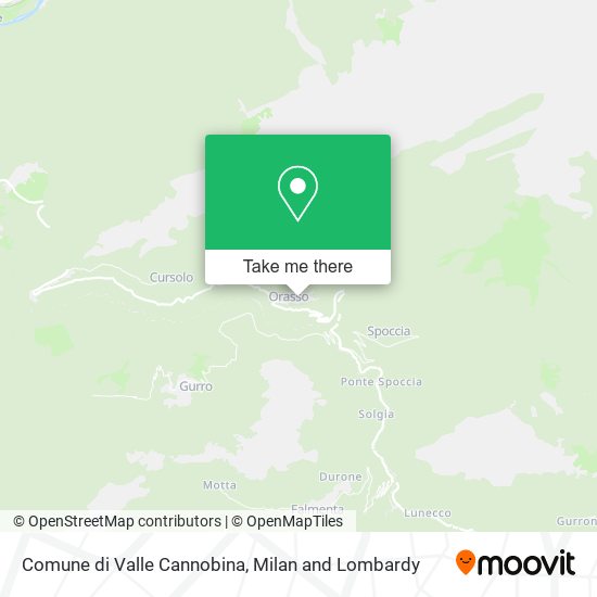 Comune di Valle Cannobina map