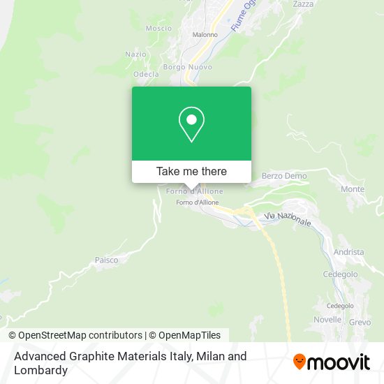Advanced Graphite Materials Italy map