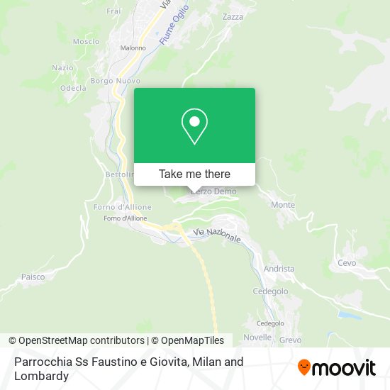 Parrocchia Ss Faustino e Giovita map