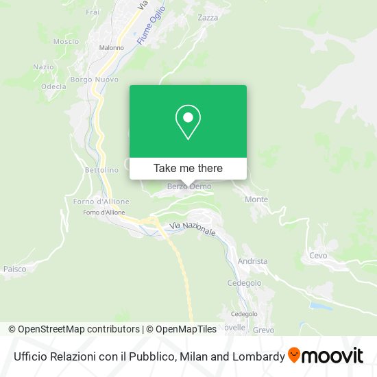 Ufficio Relazioni con il Pubblico map