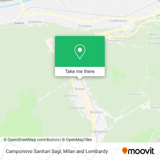 Camponovo Sanitari Sagl map