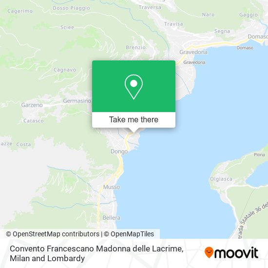 Convento Francescano Madonna delle Lacrime map