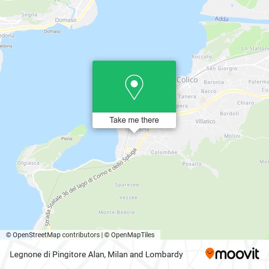 Legnone di Pingitore Alan map