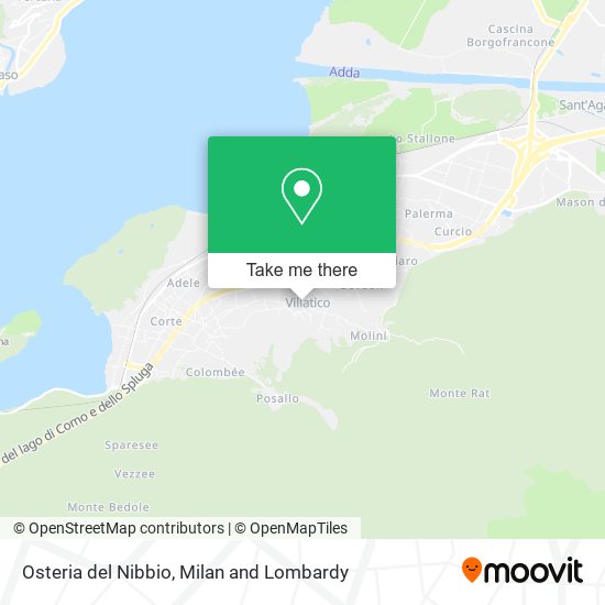 Osteria del Nibbio map