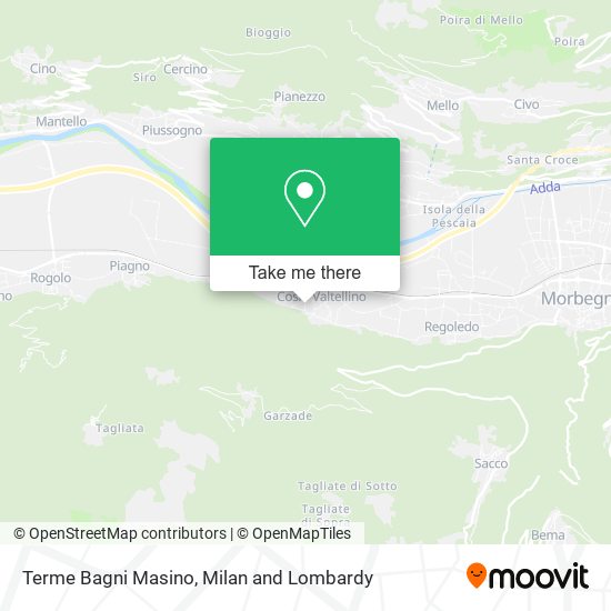 Terme Bagni Masino map