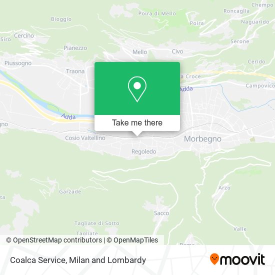 Coalca Service map
