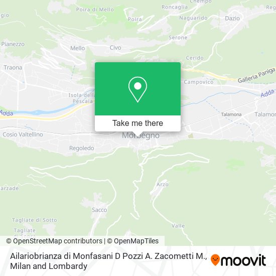 Ailariobrianza di Monfasani D Pozzi A. Zacometti M. map