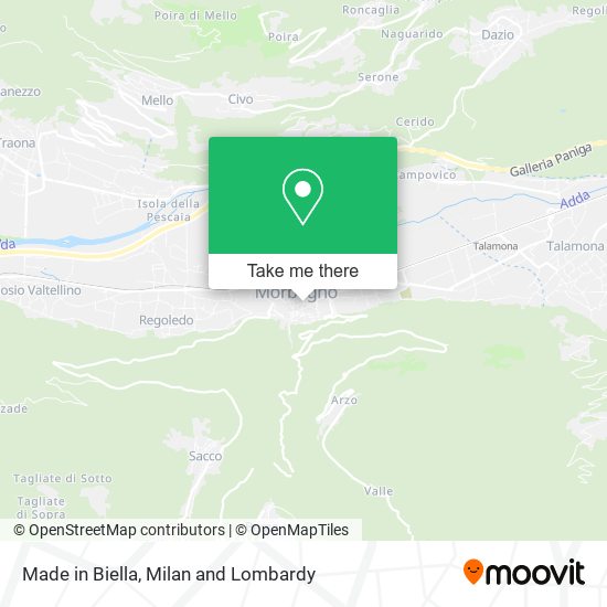 Made in Biella map