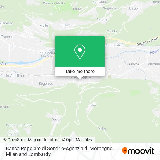 Banca Popolare di Sondrio-Agenzia di Morbegno map