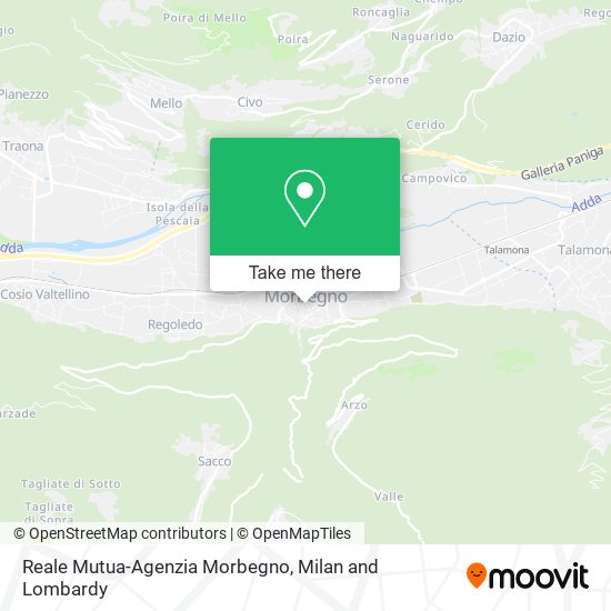 Reale Mutua-Agenzia Morbegno map