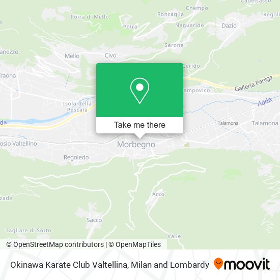 Okinawa Karate Club Valtellina map