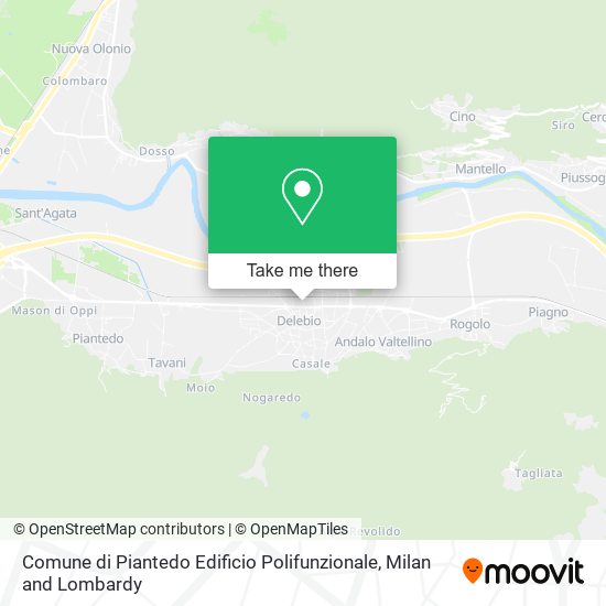 Comune di Piantedo Edificio Polifunzionale map