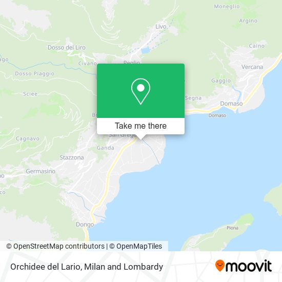 Orchidee del Lario map