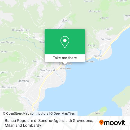 Banca Popolare di Sondrio-Agenzia di Gravedona map