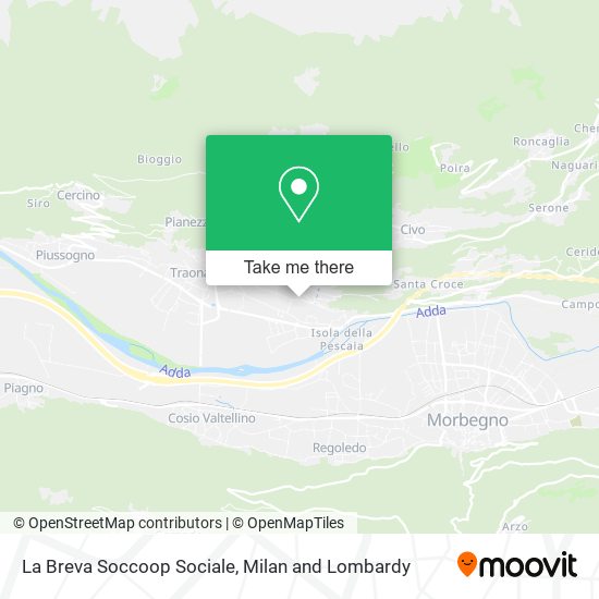 La Breva Soccoop Sociale map