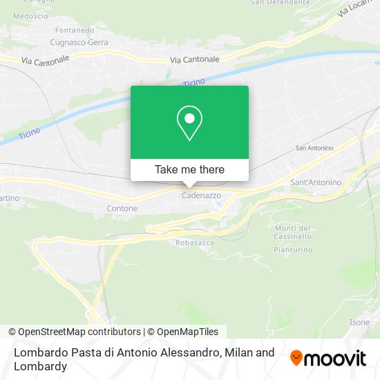 Lombardo Pasta di Antonio Alessandro map