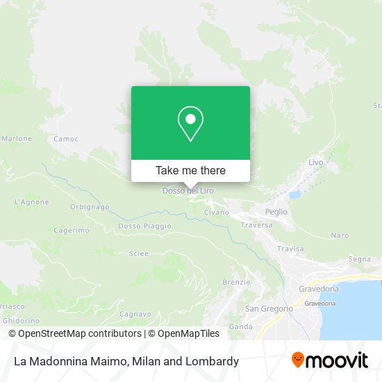 La Madonnina Maimo map