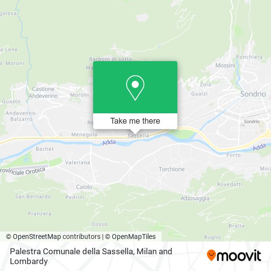 Palestra Comunale della Sassella map