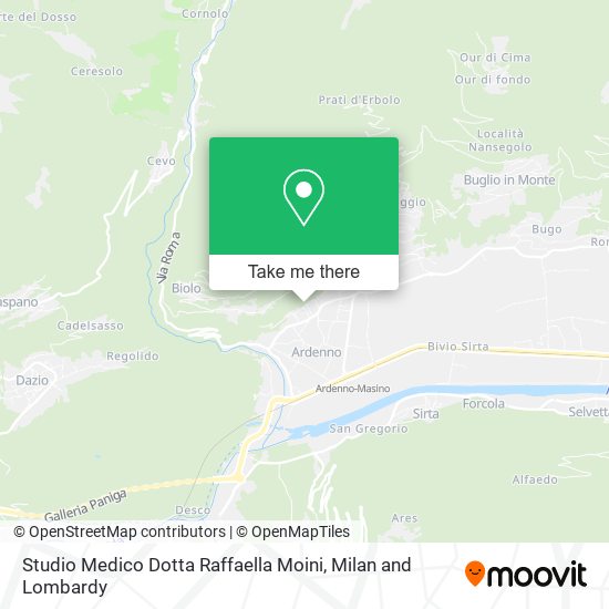 Studio Medico Dotta Raffaella Moini map