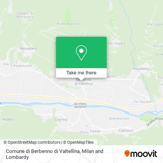 Comune di Berbenno di Valtellina map