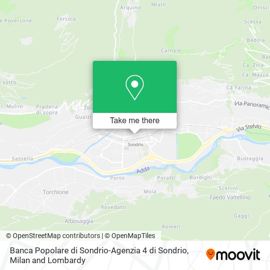 Banca Popolare di Sondrio-Agenzia 4 di Sondrio map