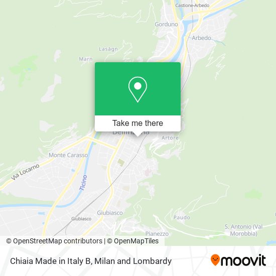 Chiaia Made in Italy B map