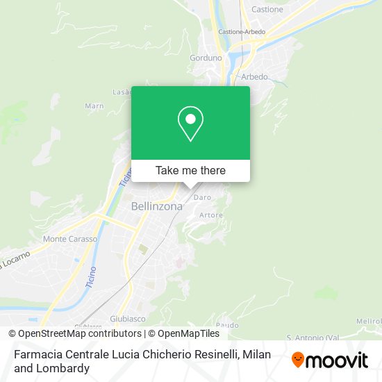 Farmacia Centrale Lucia Chicherio Resinelli map