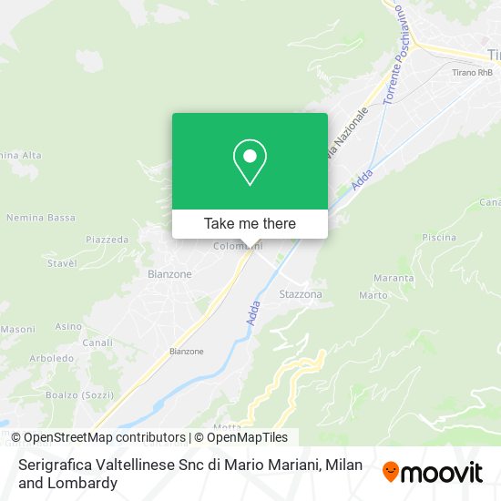 Serigrafica Valtellinese Snc di Mario Mariani map