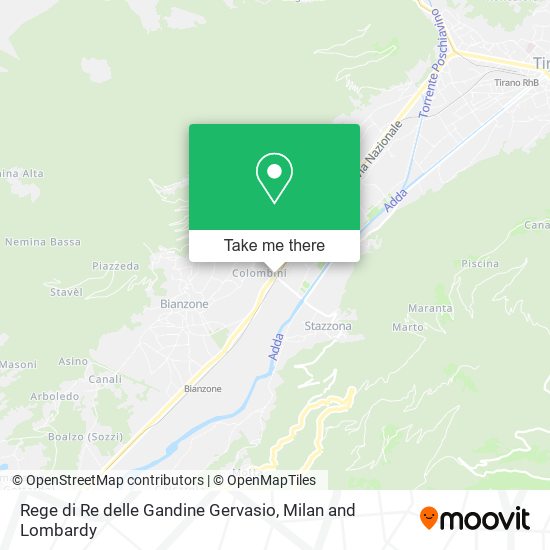 Rege di Re delle Gandine Gervasio map