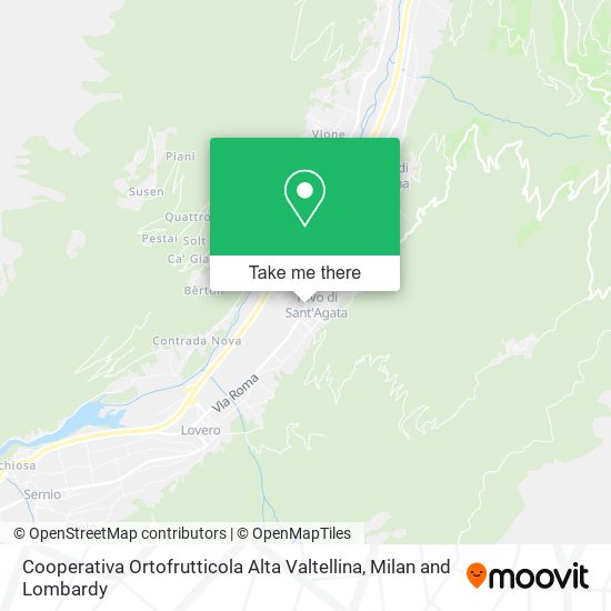 Cooperativa Ortofrutticola Alta Valtellina map