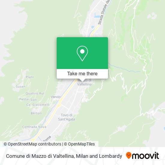 Comune di Mazzo di Valtellina map