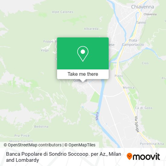 Banca Popolare di Sondrio Soccoop. per Az. map