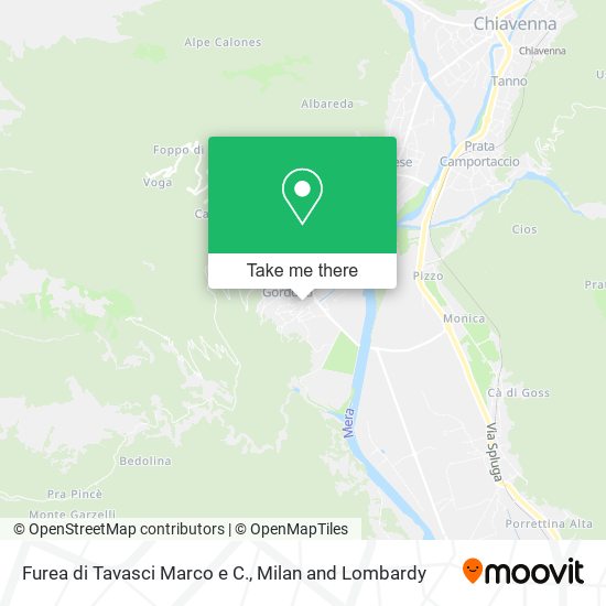Furea di Tavasci Marco e C. map