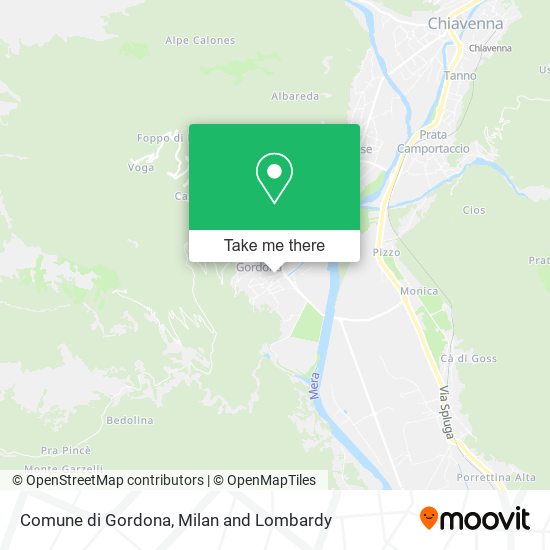 Comune di Gordona map