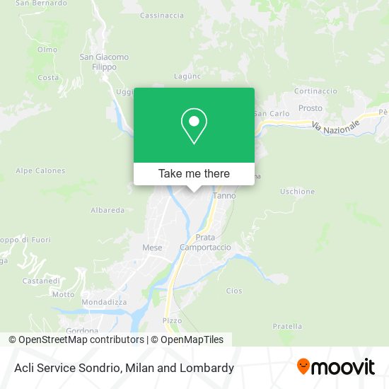 Acli Service Sondrio map