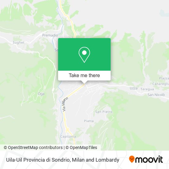 Uila-Uil Provincia di Sondrio map