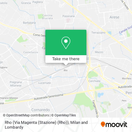 Rho (Via Magenta (Stazione) (Rho)) map