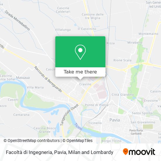 Facoltà di Ingegneria, Pavia map