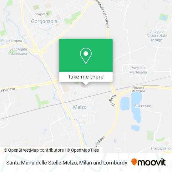 Santa Maria delle Stelle Melzo map