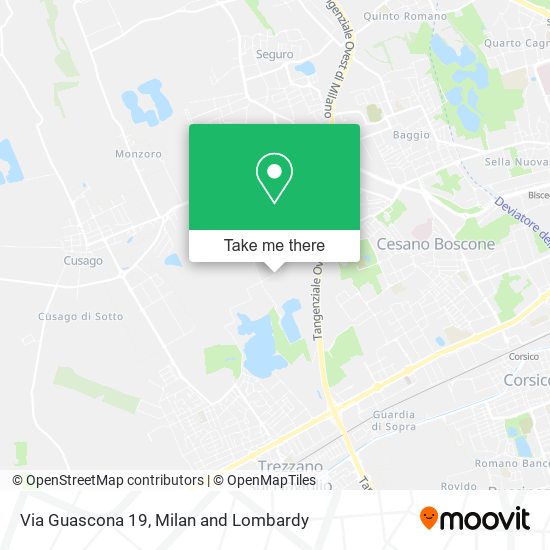 Via Guascona  19 map