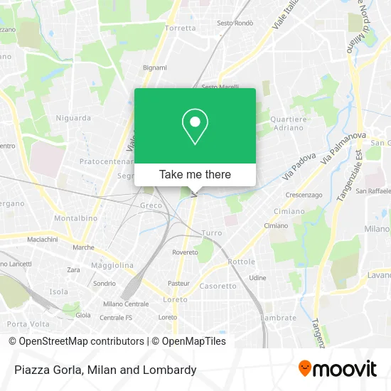 Piazza Gorla map