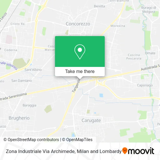 Zona Industriale Via Archimede map