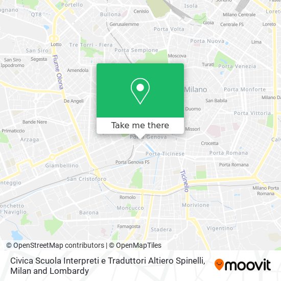 Civica Scuola Interpreti e Traduttori Altiero Spinelli map