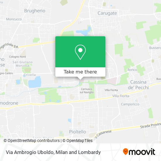Via Ambrogio Uboldo map